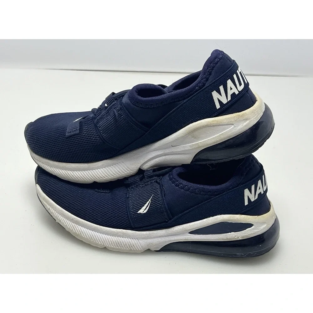 Nautica‎ Neave Sport Tera Shoes Kids Size 10 Navy Mesh Slip On Comfort Sneakers